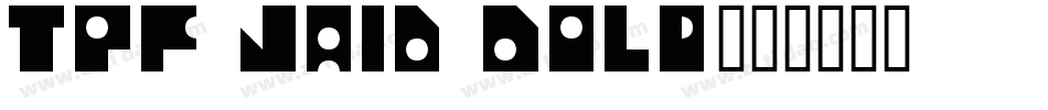 TPF Jaib Bold字体转换